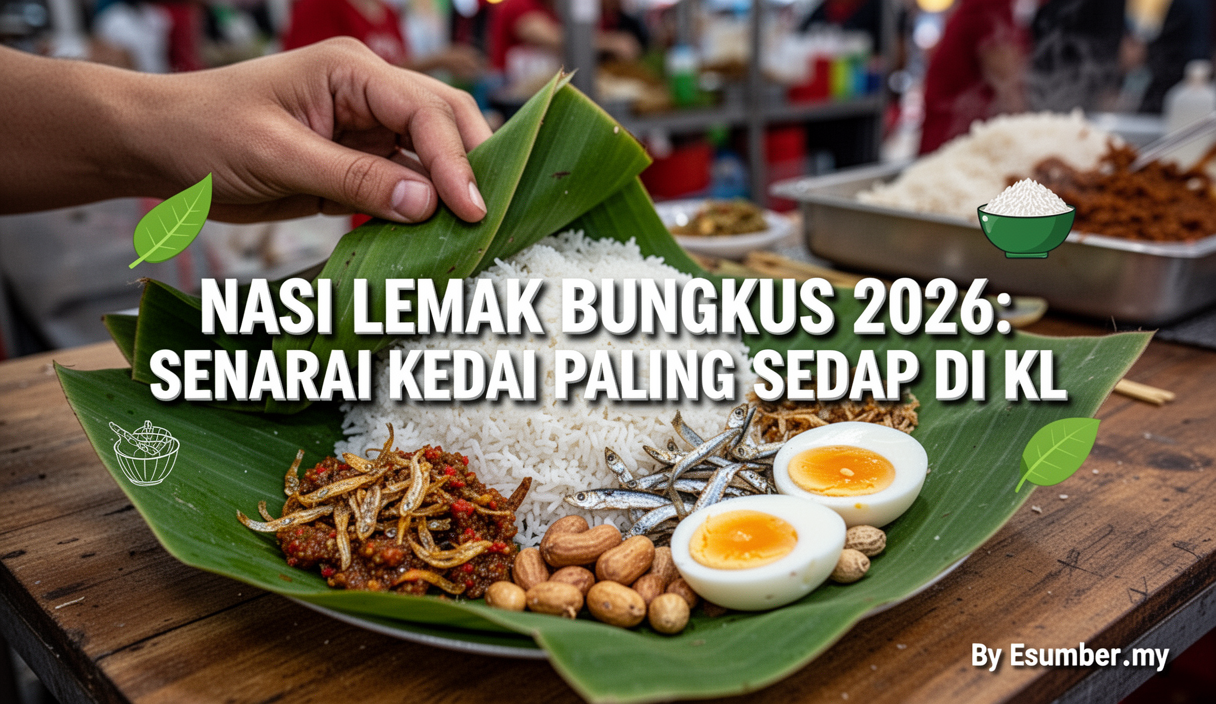 Nasi Lemak Bungkus 2026: Senarai Kedai Paling Sedap di KL