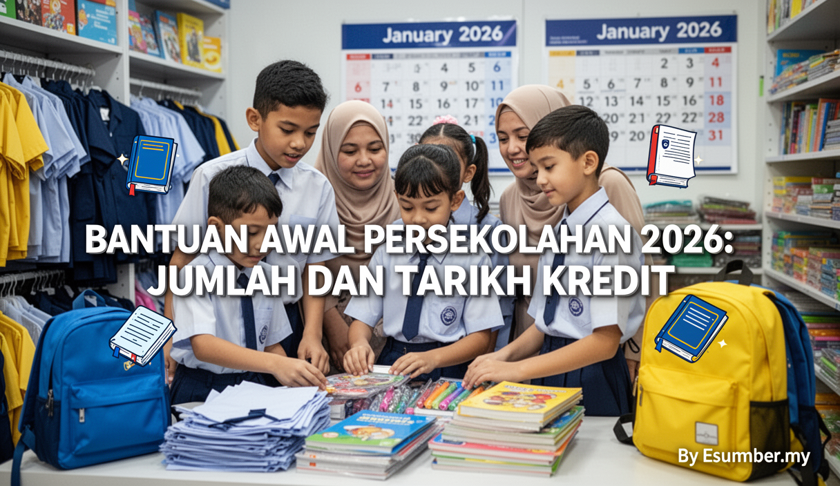 Bantuan Awal Persekolahan 2026: Jumlah dan Tarikh Kredit