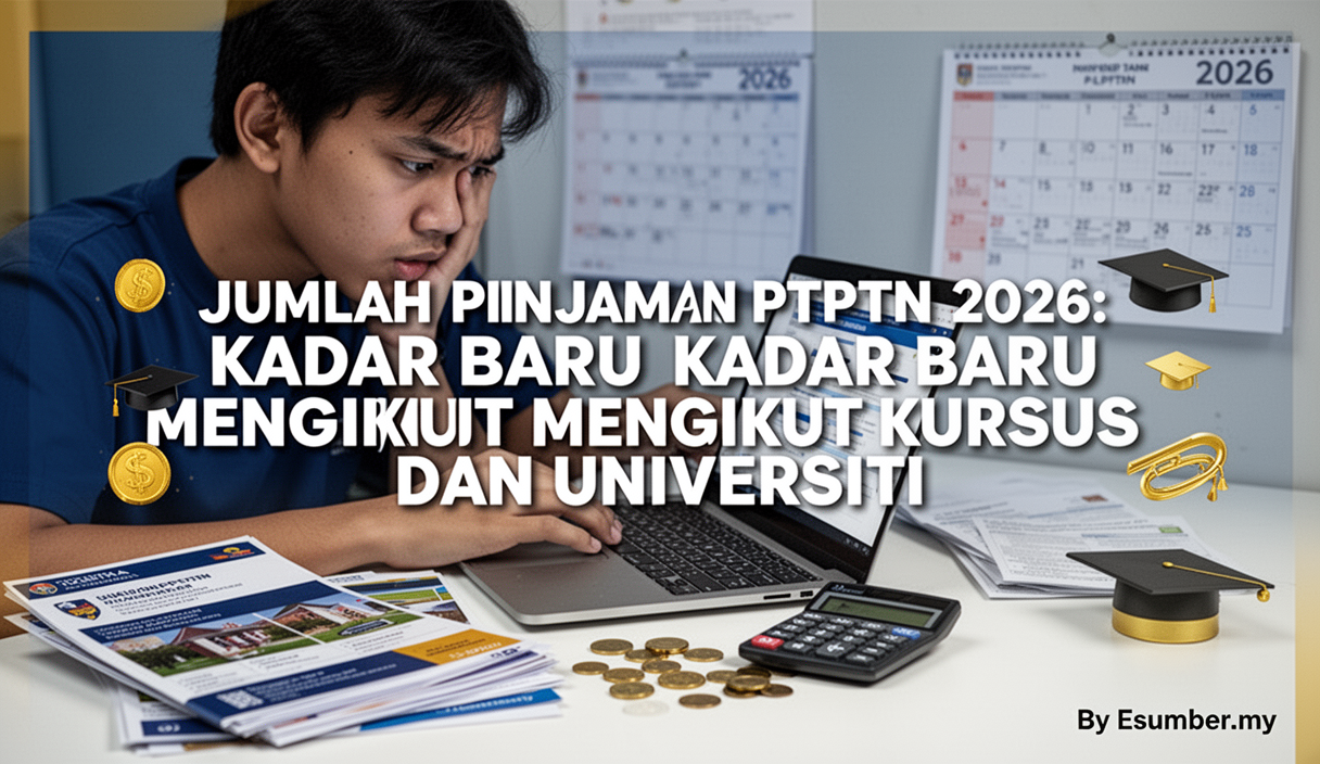 Jumlah Pinjaman PTPTN 2026: Kadar Baru Mengikut Kursus dan Universiti