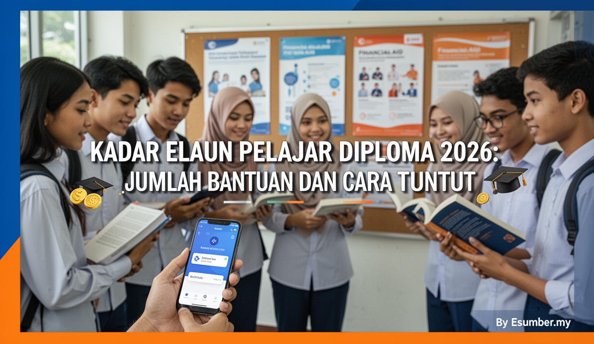 Kadar Elaun Pelajar Diploma 2026: Jumlah Bantuan dan Cara Tuntut