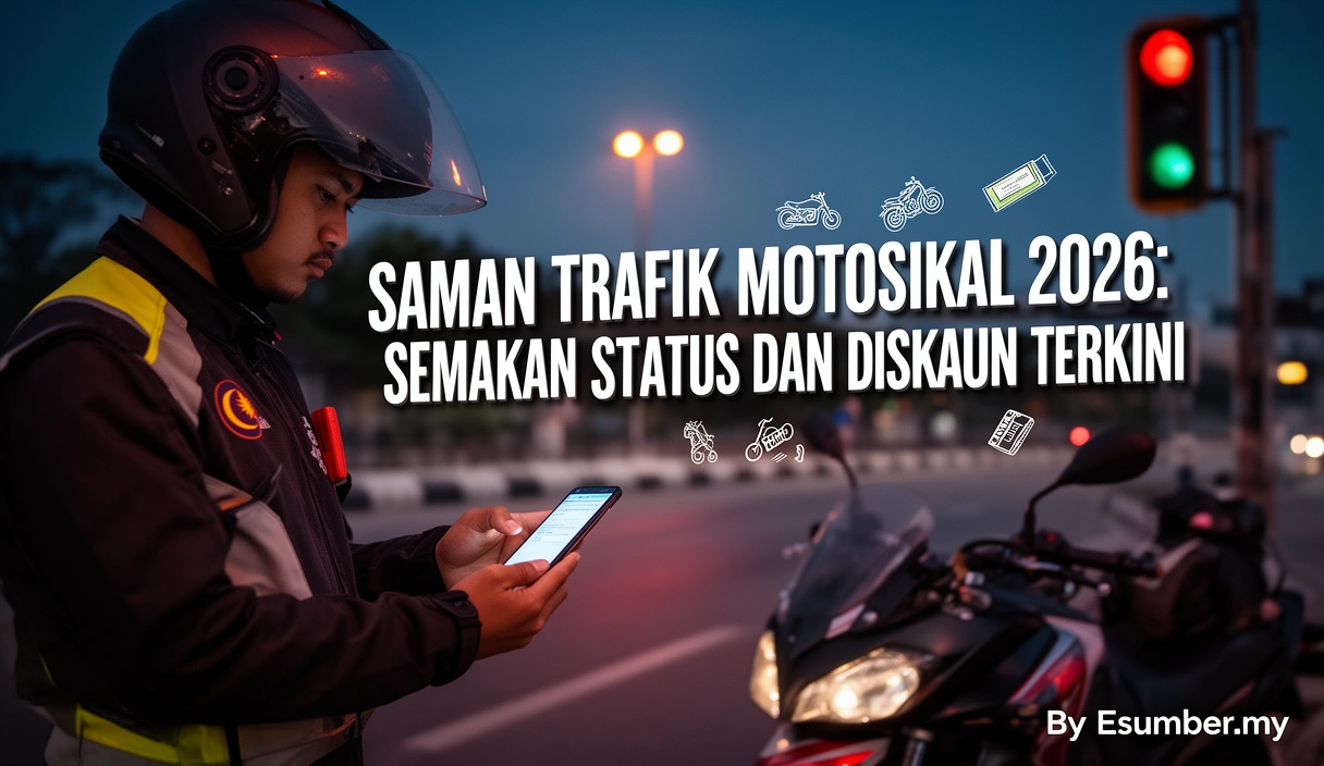 Saman Trafik Motosikal 2026: Semakan Status dan Diskaun Terkini