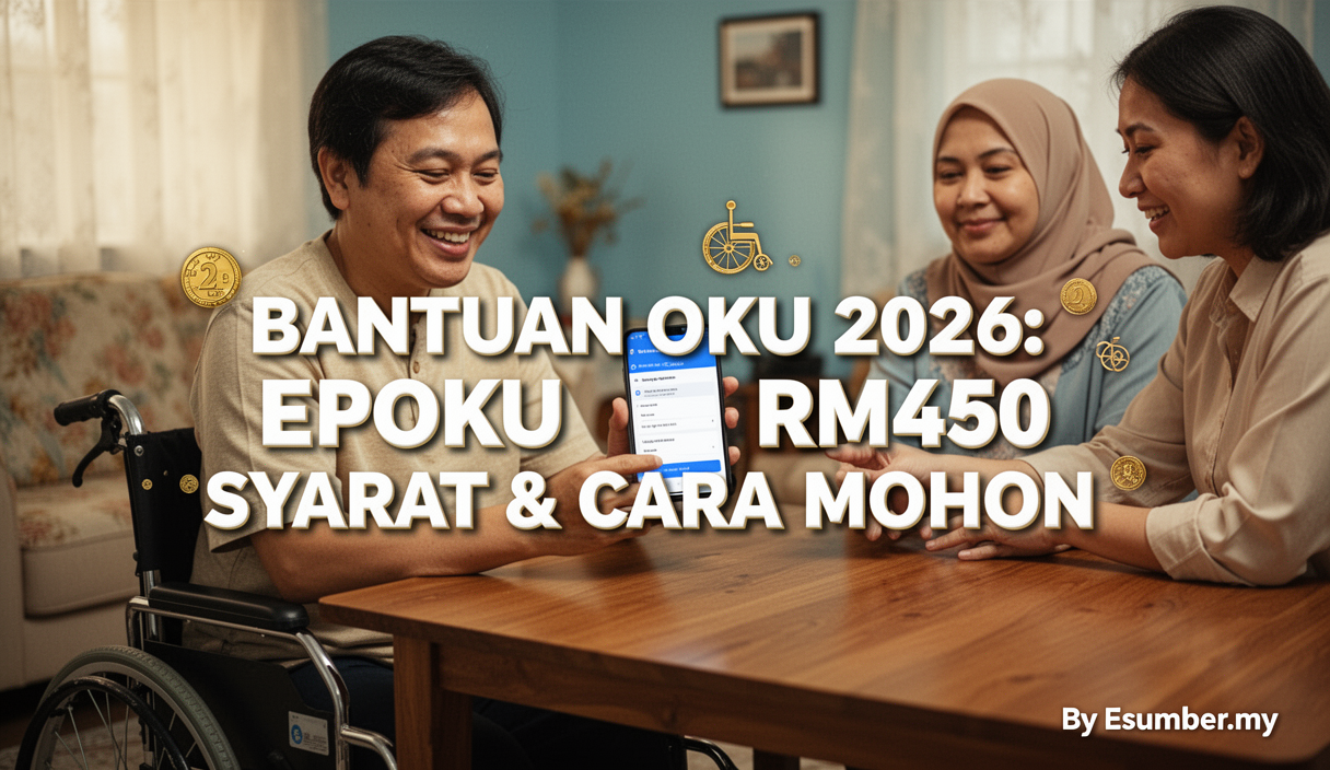 Bantuan OKU 2026: EPOKU RM450 Syarat & Cara Mohon