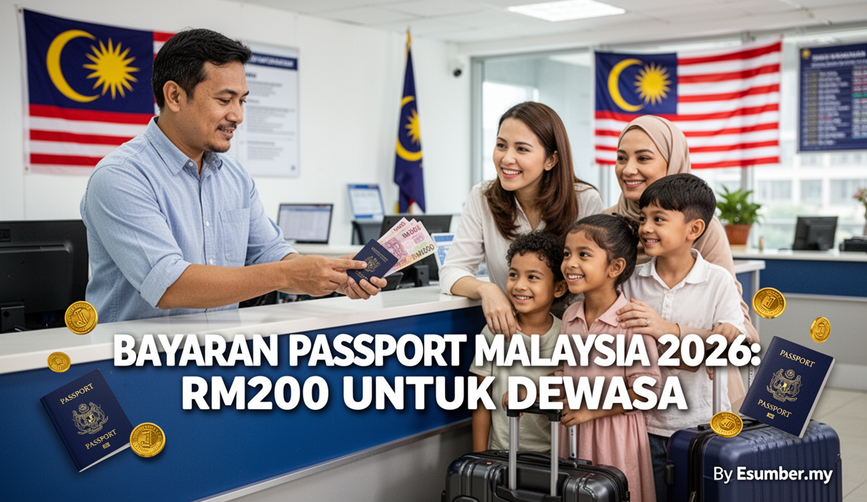 Bayaran Passport Malaysia 2026: RM200 untuk Dewasa