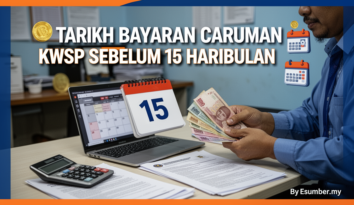 Tarikh Bayaran Caruman KWSP Sebelum 15 Haribulan