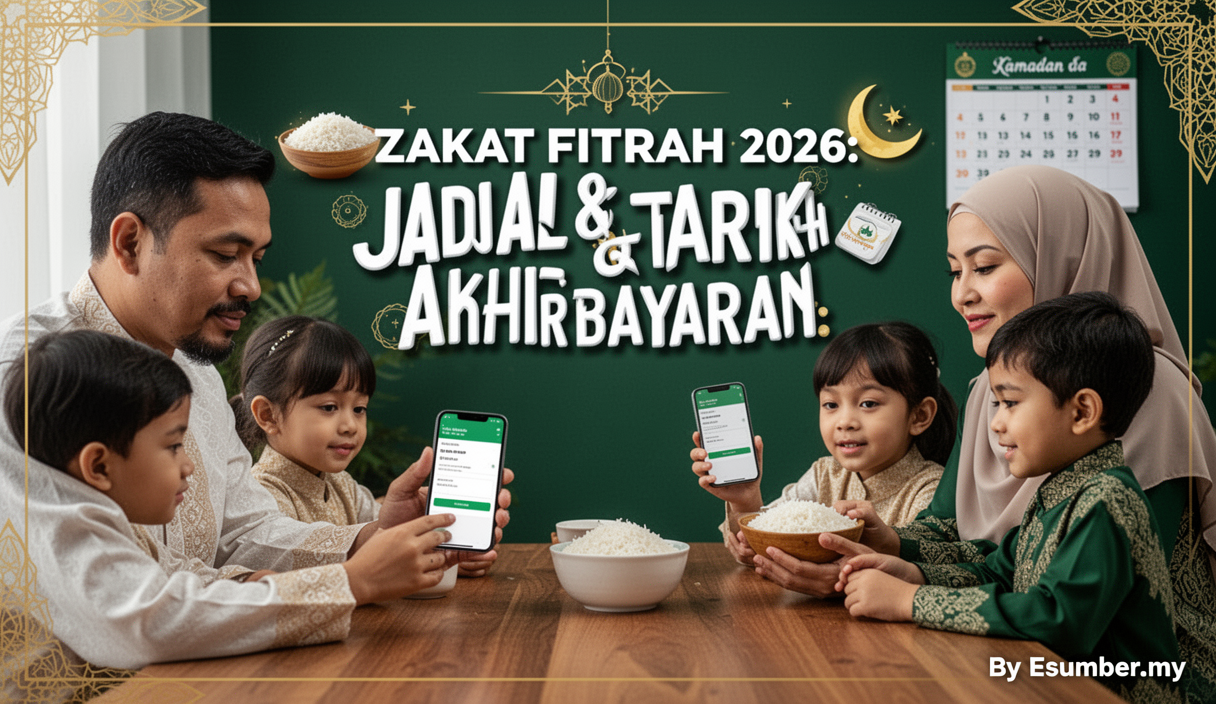 Zakat Fitrah 2026: Jadual & Tarikh Akhir Bayaran