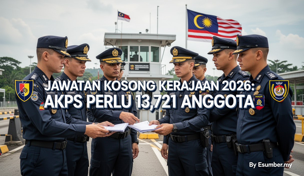 Jawatan Kosong Kerajaan 2026: AKPS Perlu 13,721 Anggota