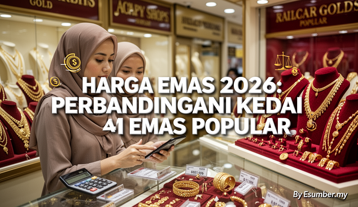 Harga Emas 2026: Perbandingan Kedai Emas Popular