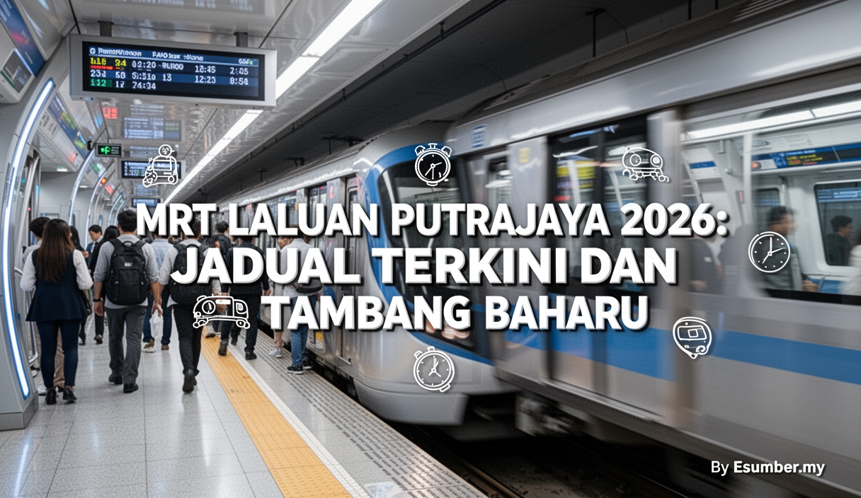 MRT Laluan Putrajaya 2026: Jadual Terkini dan Tambang Baharu