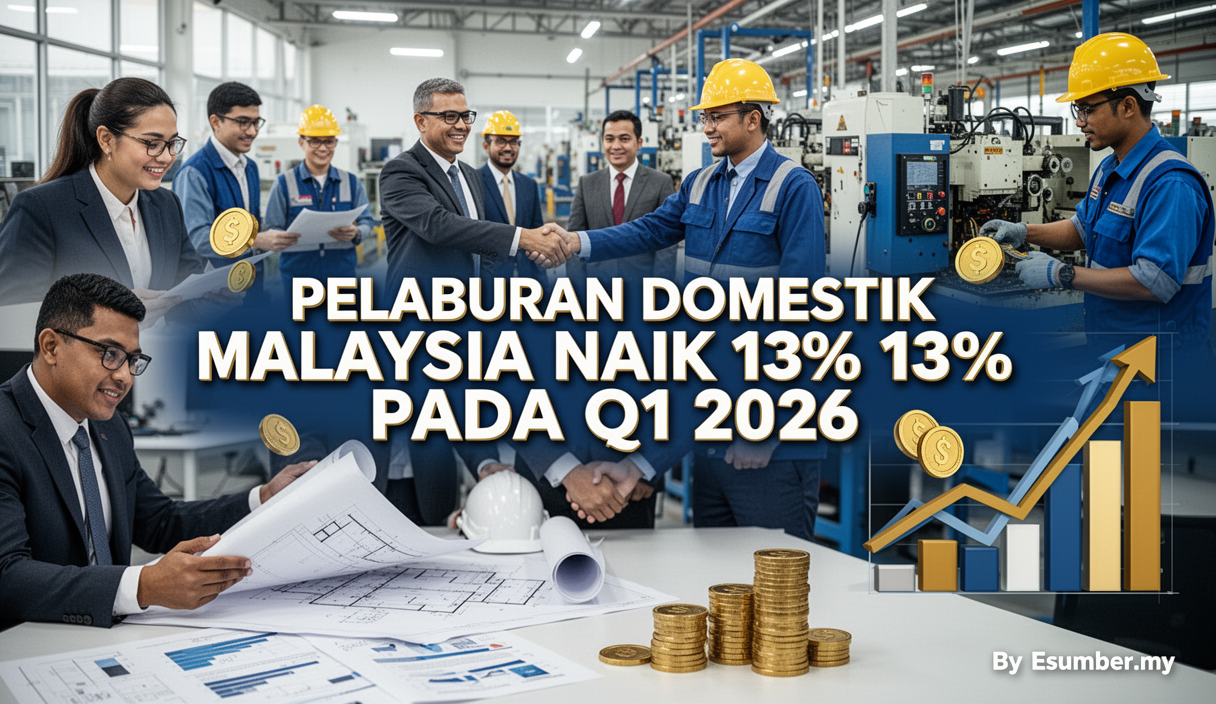 Pelaburan Domestik Malaysia Naik 13% pada Q1 2026