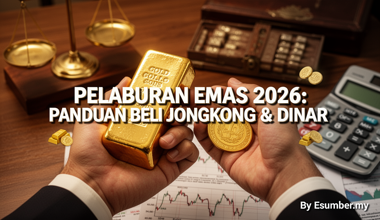 Pelaburan Emas 2026: Panduan Beli Jongkong & Dinar