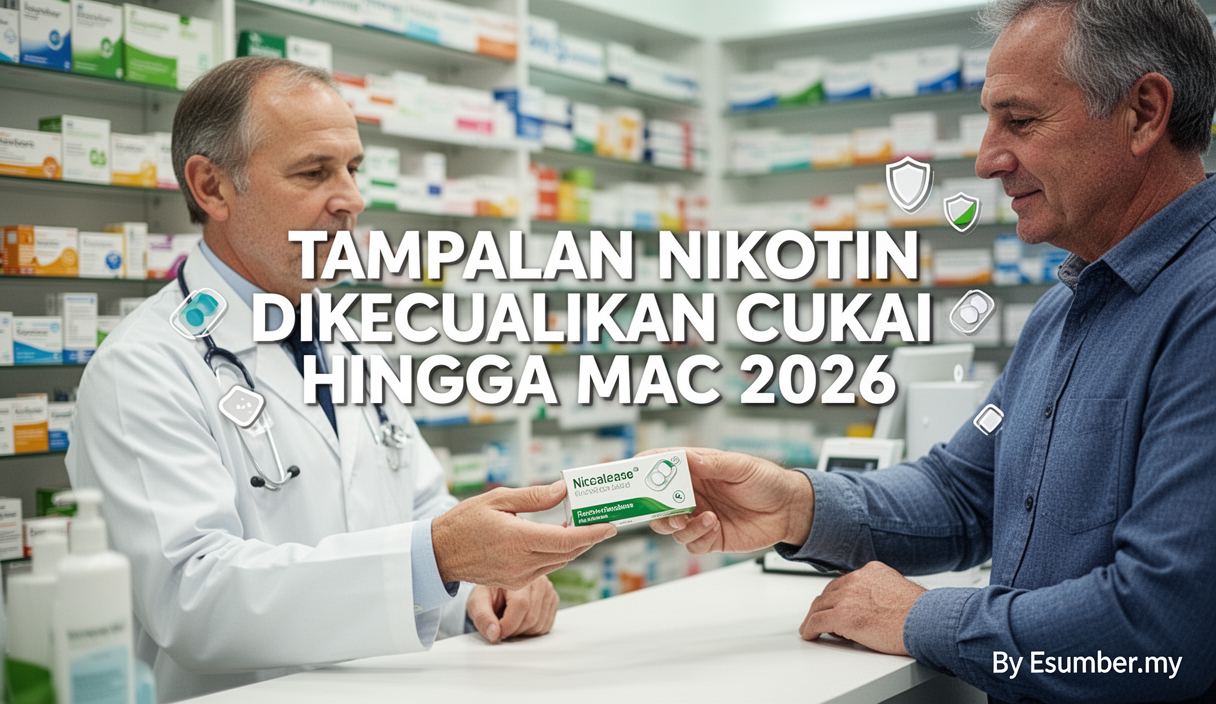 Tampalan Nikotin Dikecualikan Cukai Hingga Mac 2026