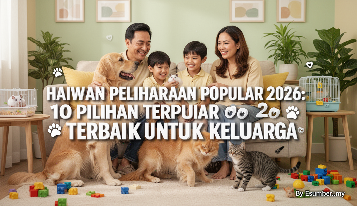 Haiwan Peliharaan Popular 2026: 10 Pilihan Terbaik untuk Keluarga