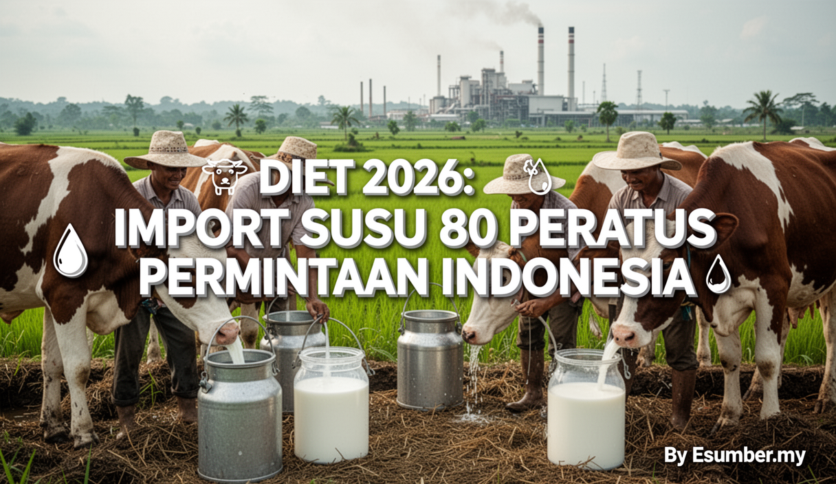Diet 2026: Import Susu 80 Peratus Permintaan Indonesia