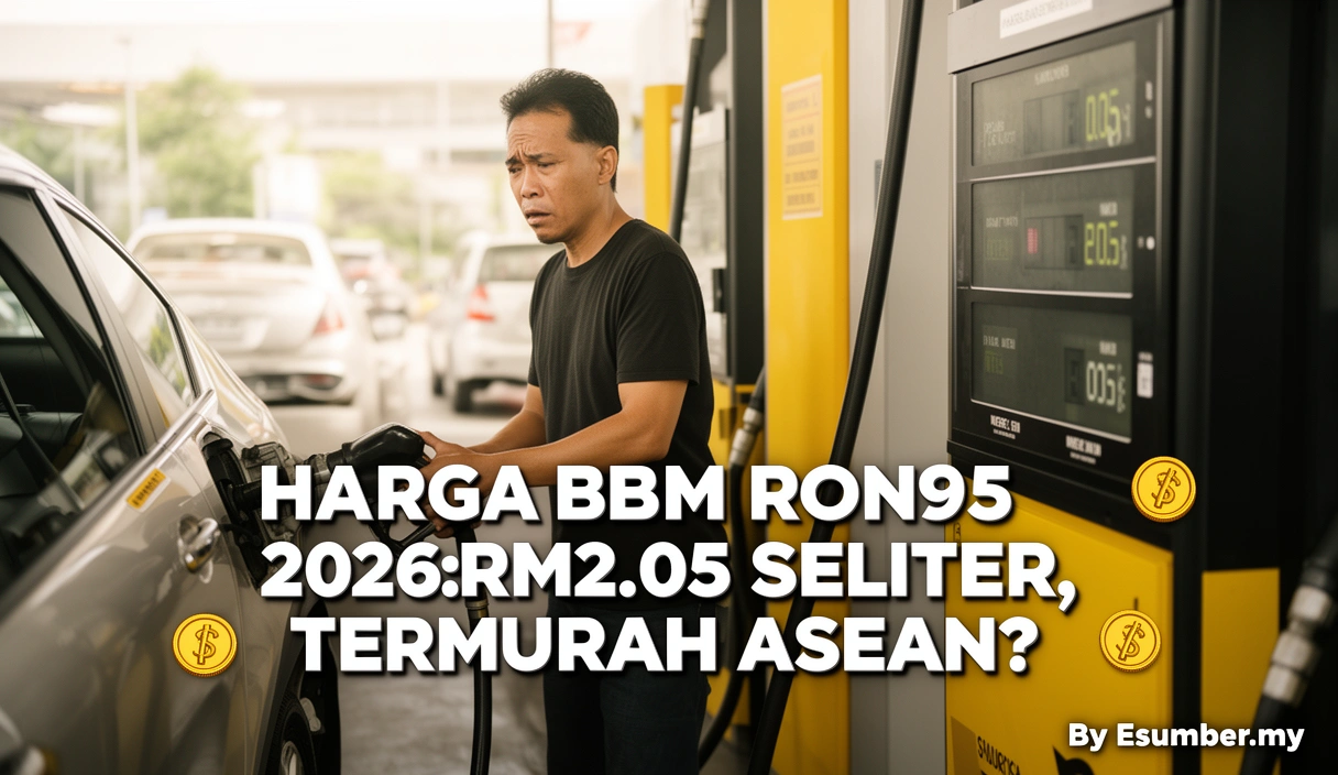 Harga BBM RON95 2026: RM2.05 Seliter, Termurah ASEAN?