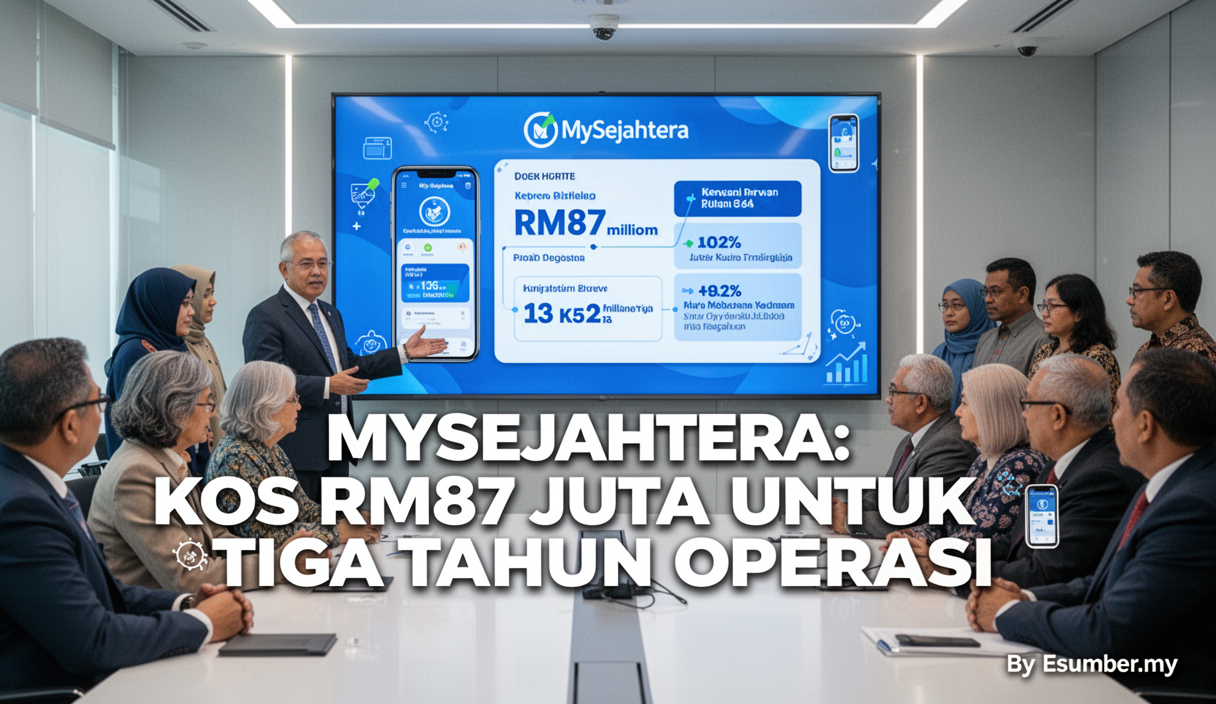 MySejahtera: Kos RM87 Juta Untuk Tiga Tahun Operasi