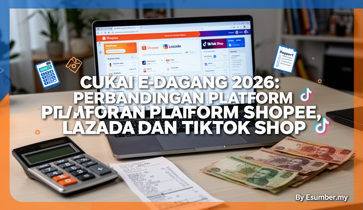 Cukai E-Dagang 2026: Perbandingan Platform Shopee, Lazada dan TikTok Shop