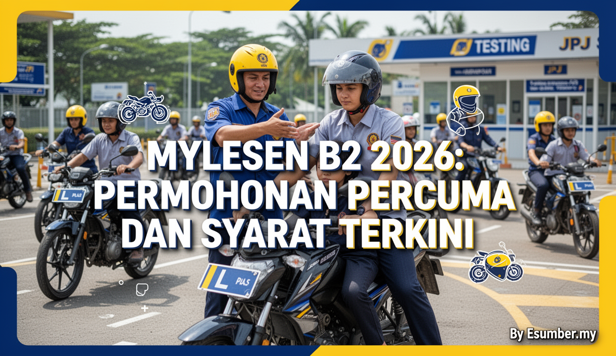 MyLesen B2 2026: Permohonan Percuma dan Syarat Terkini