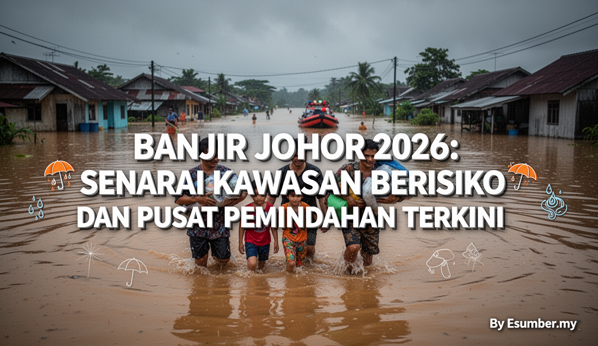 Banjir Johor 2026: Senarai Kawasan Berisiko dan Pusat Pemindahan Terkini